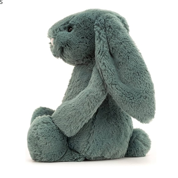 Jellycat Bashful Forest Green Bunny Plush Stuffed Animal - Picture 2 of 7